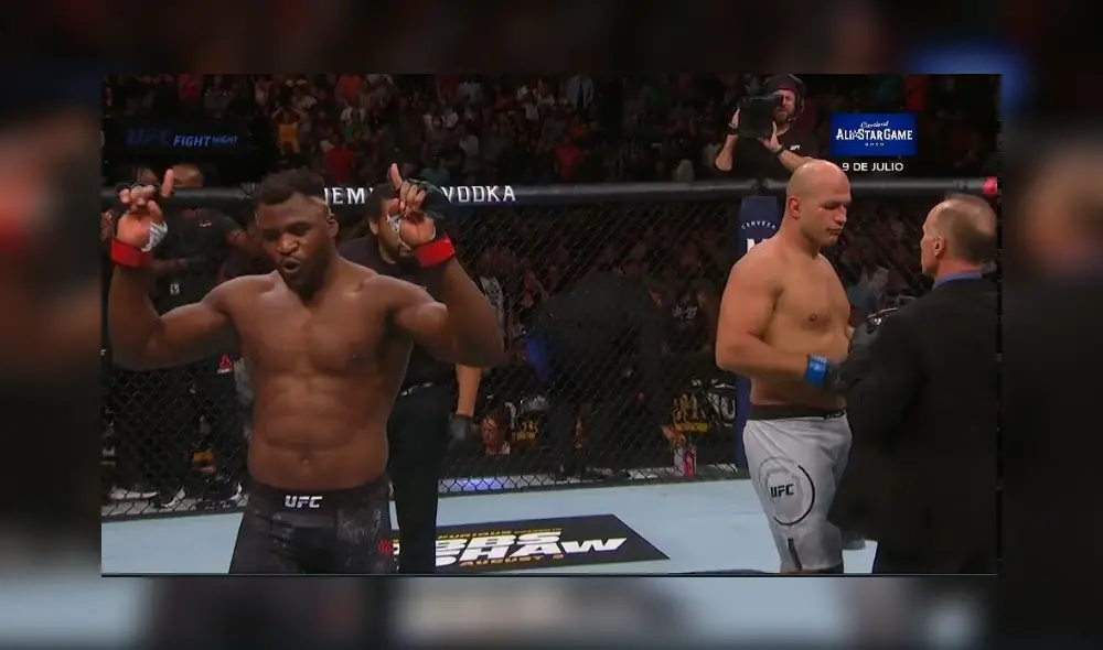 Ngannou derrotó a Dos Santos en UFC Minneapolis.