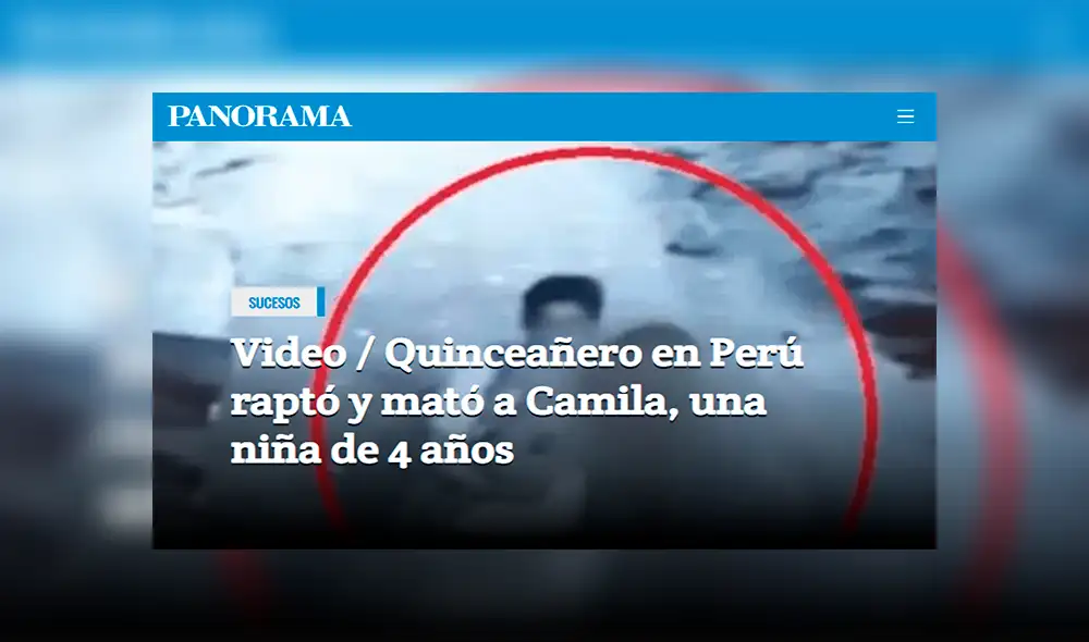 En Venezuela el diario Panorama resaltó la edad del victimario. Foto: captura