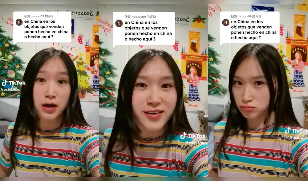 Tiktoker responde a la curiosa pregunta de un usuario. Foto: composición LR/TikTok/@estelahao