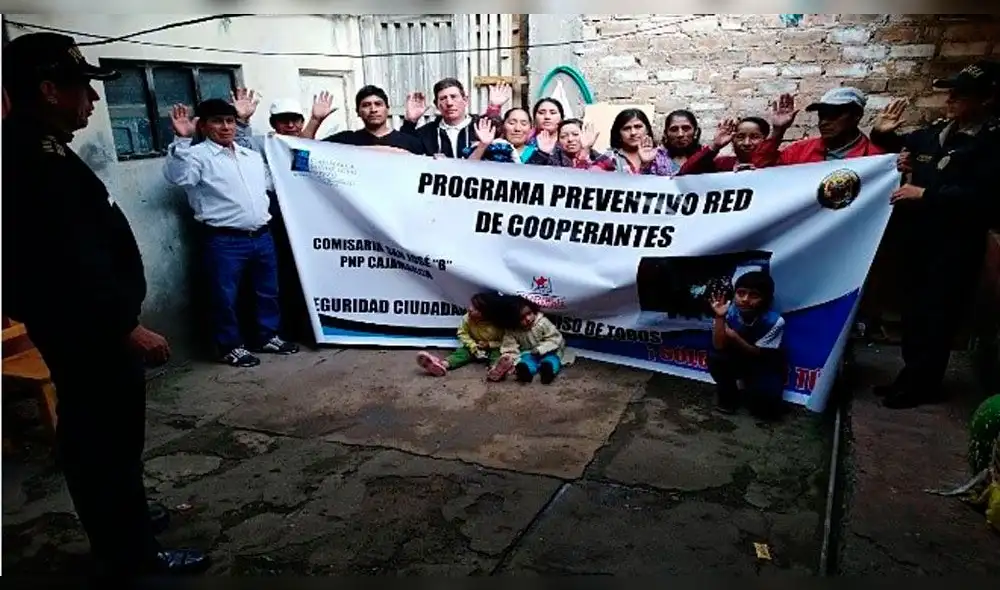 Cajamarca: conforman y juramentan Red de Cooperantes de la Policía