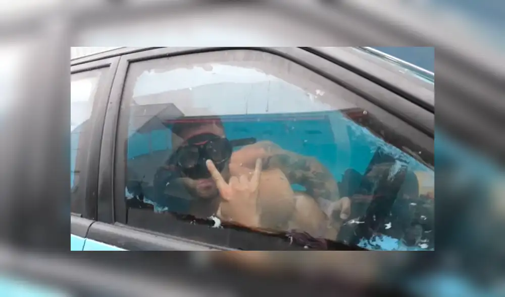 YouTube viral: jóvenes no soportaban la ola de calor, llenan su vehículo con agua y salen a pasear