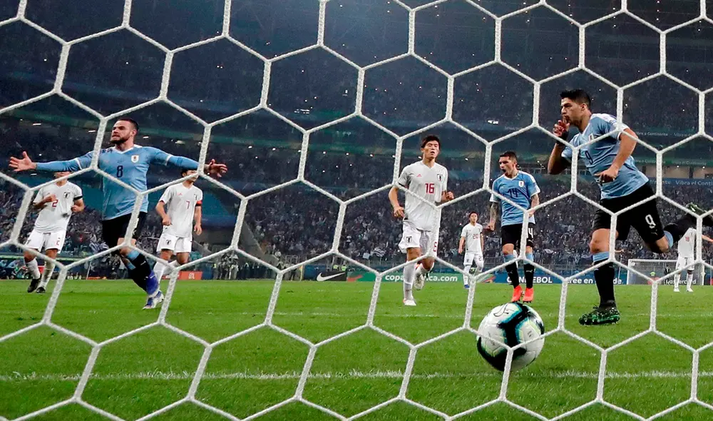 Uruguay vs. Japón: Luis Suárez marcó el 1-1 en el partido por la Copa América 2019. | Foto: EFE