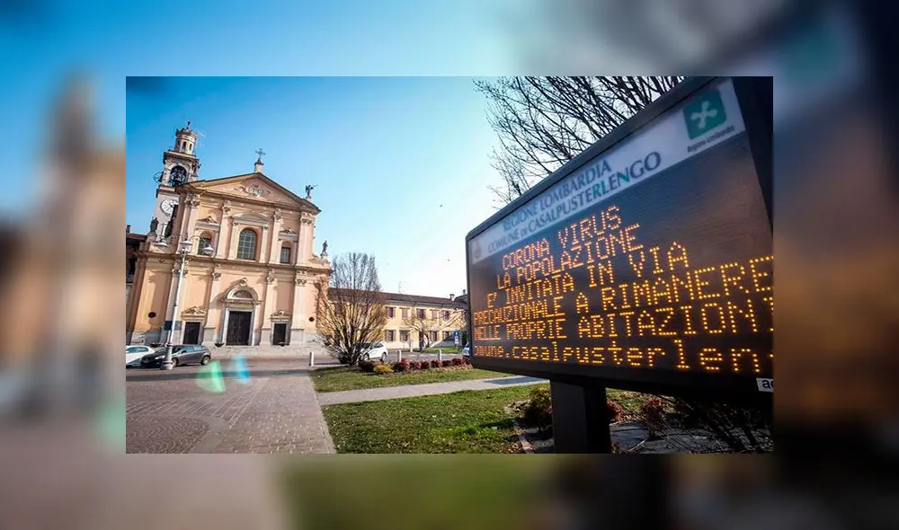 El coronavirus se ha cebado particularmente con Italia este fin de semana. Diez municipios fueron aislados. Foto: EFE