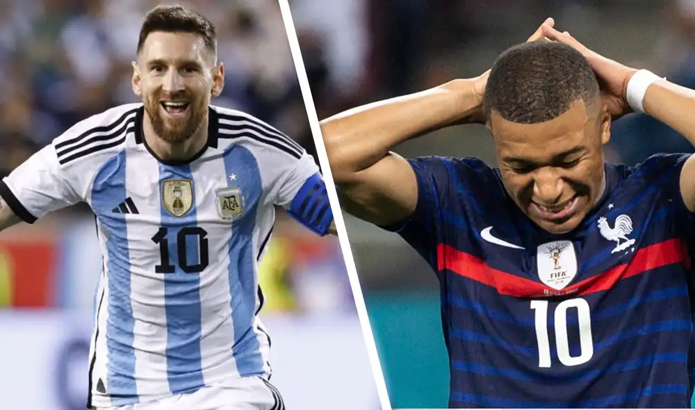 Lionel Messi y Kylian Mbappé se enfrentaron en la final del Mundial Qatar 2022. Foto: composición GLR/AFP/EFE