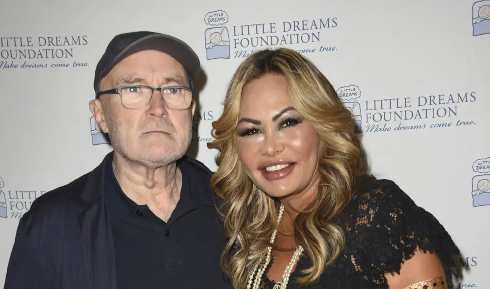 Phil Collins y Orianne Cevey en la actualidad. (Foto: Difusión)