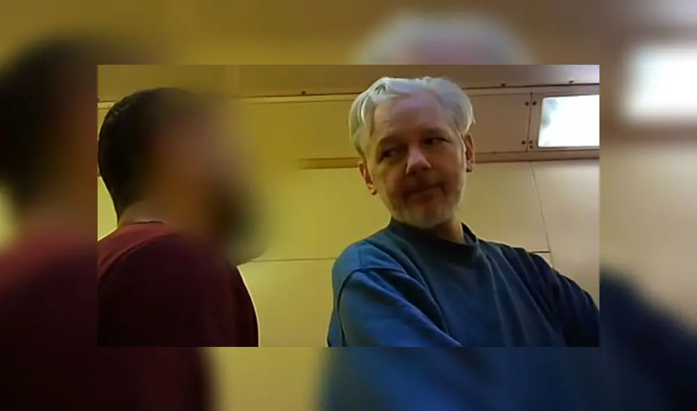 Así luce Assange en prisión: imágenes grabadas por compañero de celda [VIDEO]