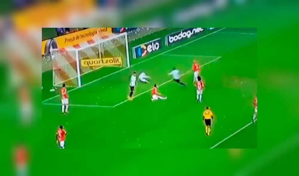 Maravillosa jugada final del Paranaense para celebrar el título de la Copa Brasil. Créditos: Captura de tv