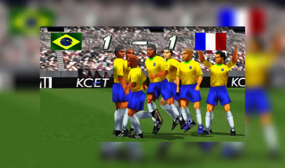 Desliza para ver cómo lucía Roberto Carlos en Winning Eleven 3. Foto: Captura.
