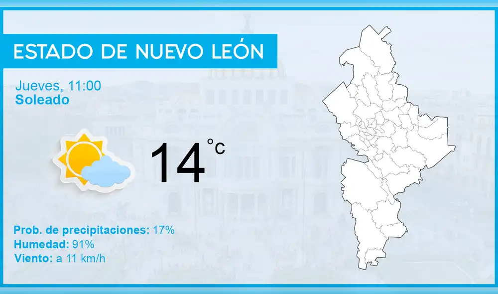 El clima en México para hoy, jueves 10 de enero de 2019, según el pronóstico del tiempo