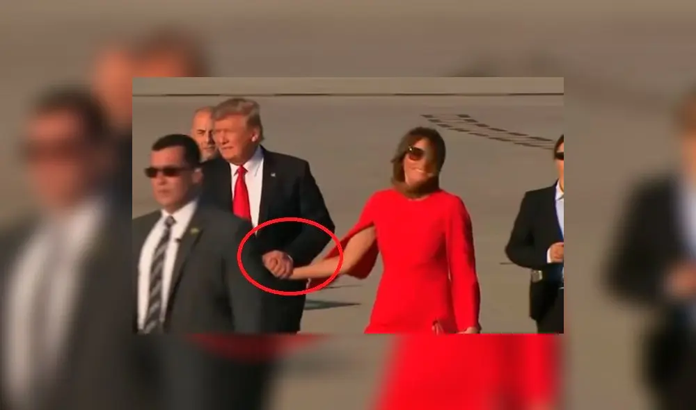 Polémica en YouTube por el gesto de Donald Trump con la primera dama de EE.UU. Polémica en YouTube por el gesto de Donald Trump con la primera dama de EE.UU.