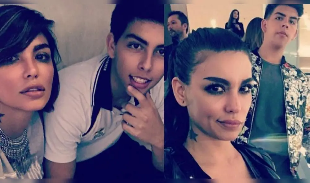 Angie Jibaja y su hijo mayor Angie Jibaja y su hijo mayor