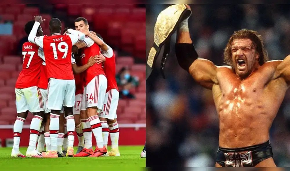 Arsenal se motiva saliendo al campo con la música de Triple H. Foto: Composición Arsenal se motiva saliendo al campo con la música de Triple H. Foto: Composición