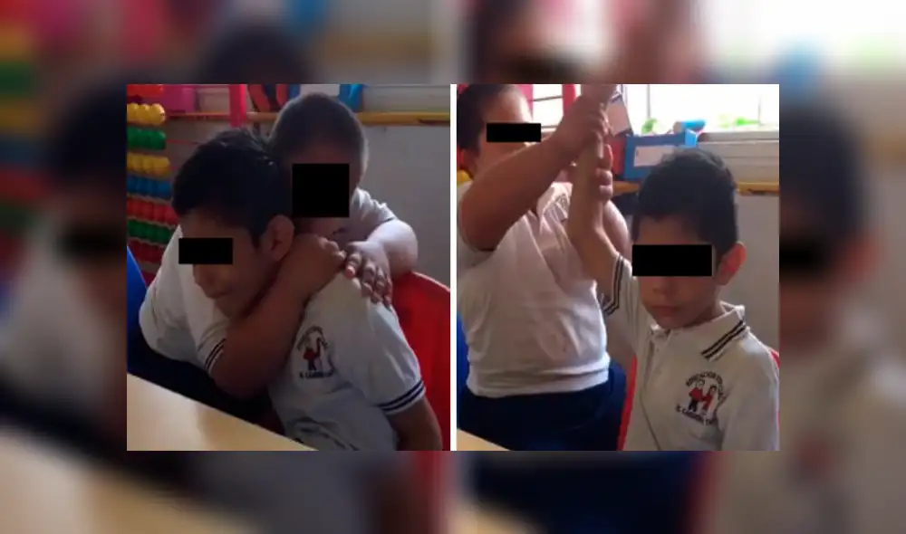 Niño con Síndrome de Down es captado en el momento que consuela a su amigo con autismo [VIDEO]