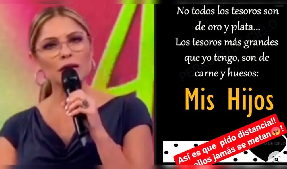 Karina Rivera exigió respeto para sus hijos, debido a los constantes ataque en las redes sociales | FOTO: Difusión