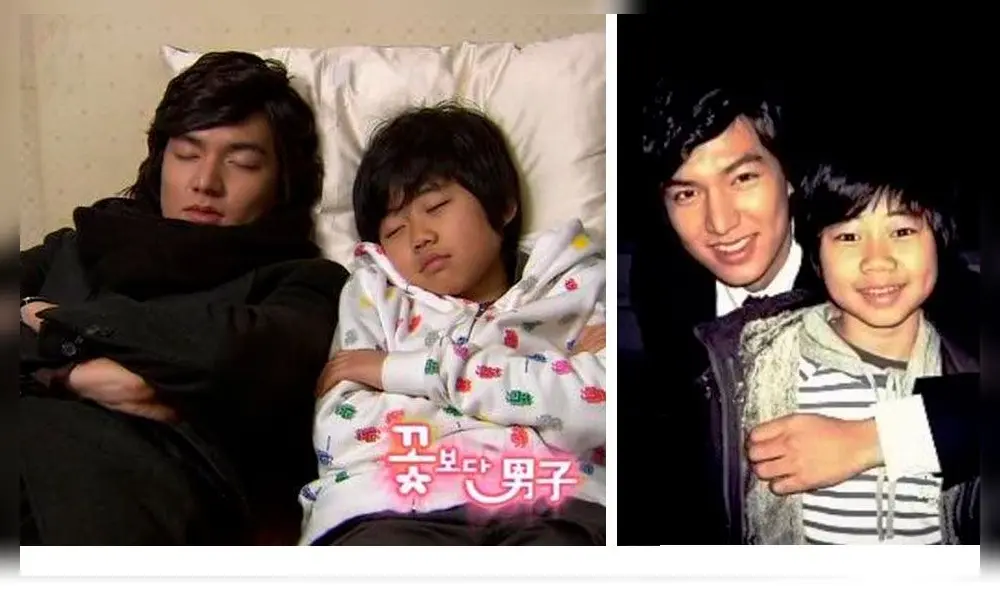 Park Ji Bin junto a Lee Min Ho en las grabaciones del dorama Boys over flowers. Crédito: HanCinema