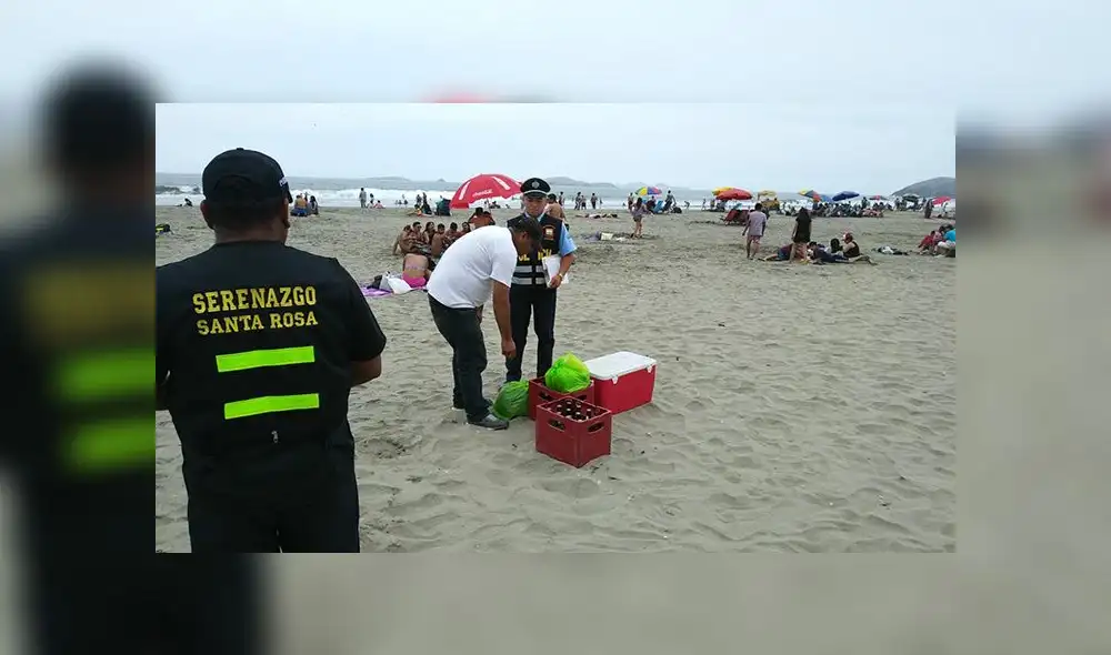 Decomisan centenas de botellas de cerveza en playas 