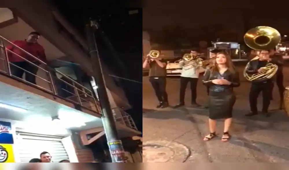 Facebook: le llevó serenata a novio, pero él genera indignación en redes por su reacción