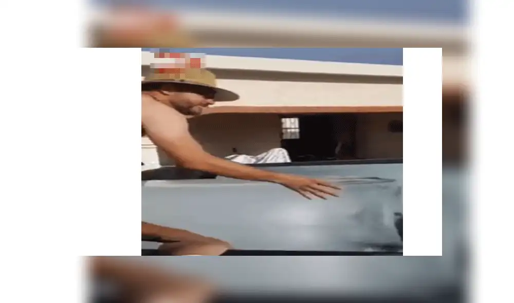 Ante tanto calor, jóvenes son criticados por lanzar bloques de hielo a su piscina [VIDEO]