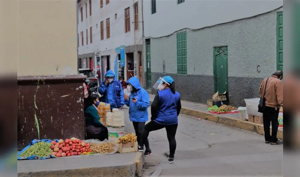 Comerciantes se ubican en jirones de Cajamarca. Foto: Municipalidad de Cajamarca. Comerciantes se ubican en jirones de Cajamarca. Foto: Municipalidad de Cajamarca.