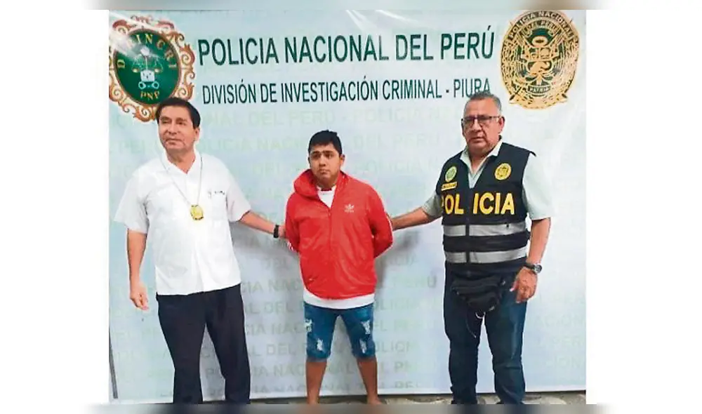 Detenido. Erick Chumacero Antón fue detenido en Tumbes.
