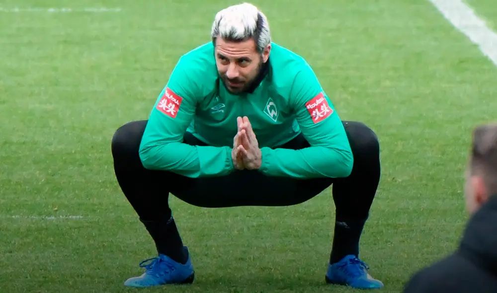 Claudio Pizarro informó que se ha lesionado en un entrenamiento del Werder Bremen. Foto: Werder Bremen