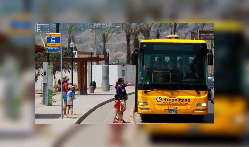 Desde el sábado 28 de diciembre funcionará el servicio "Circuito de Playas" del Metropolitano de Lima. Créditos: Carlos Lora / La República.