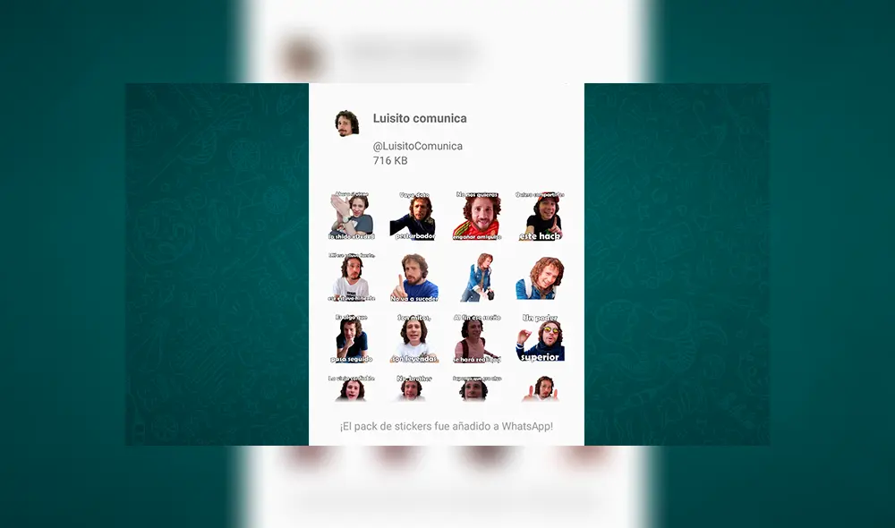 WhatsApp: Con estos sencillos pasos podrás obtener los stickers personalizados de ‘Luisito Comunica’ [FOTOS]
