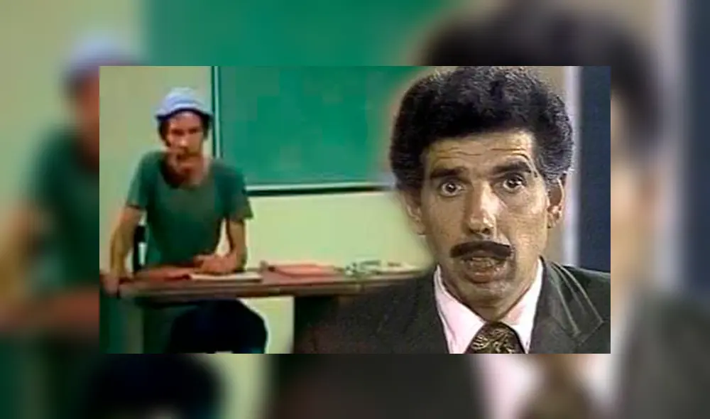'Don Ramón' se convierte en profesor en El chavo del ocho.
