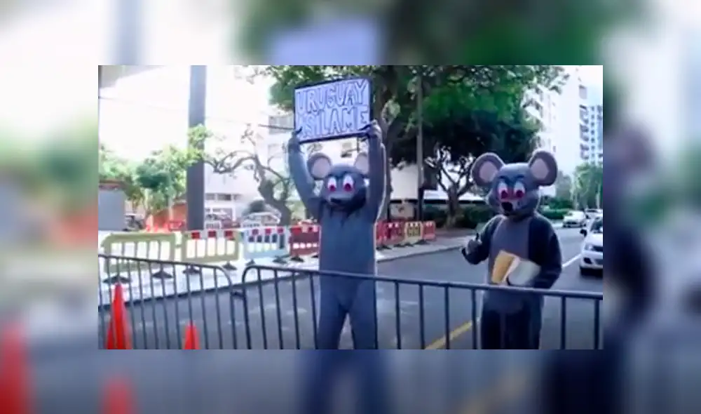 Facebook: "ratas" acudieron a la embajada de Uruguay para pedir "asilo" al igual que Alan García [VIDEO]