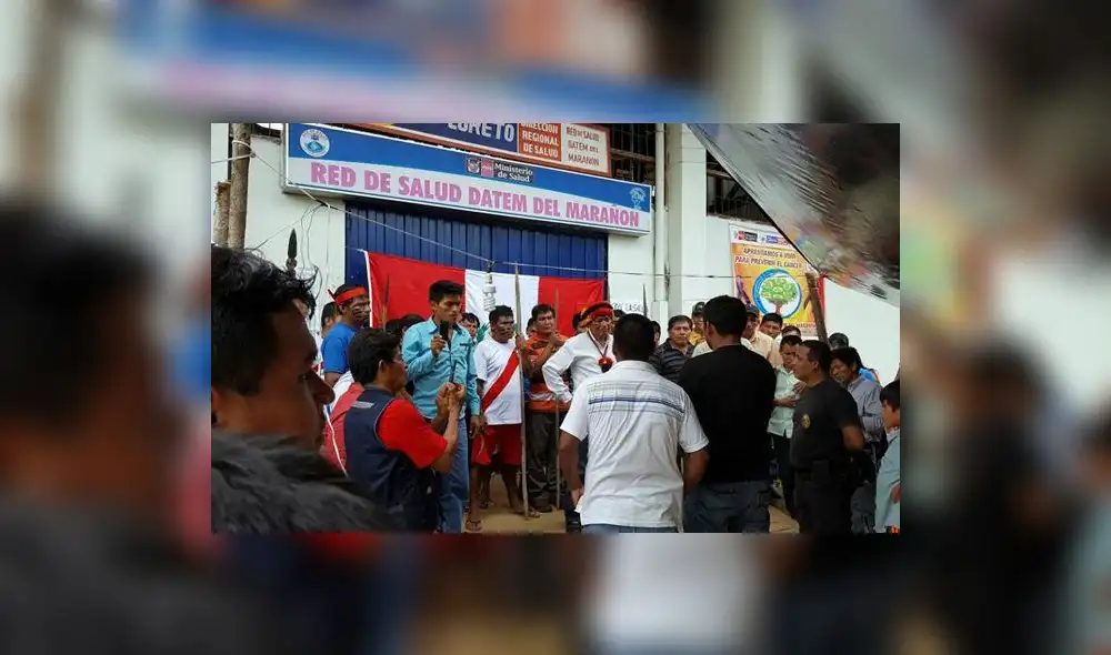 Indígenas toman local de Red de Salud de Datem del Marañón Indígenas toman local de Red de Salud de Datem del Marañón