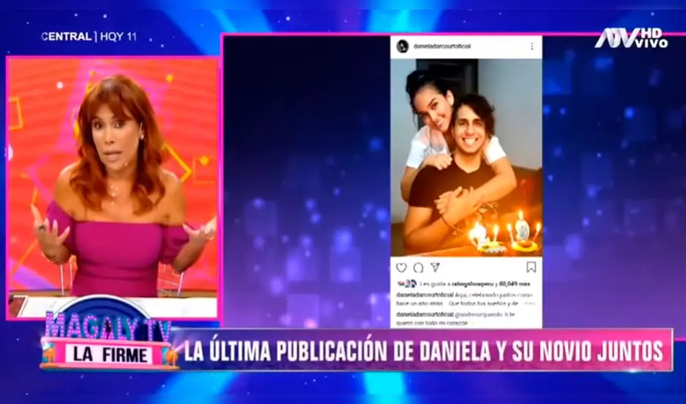Magaly Medina habla sobre supuesta ruptura entre Daniela Darcourt y su novio. Foro: Captura
