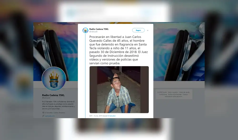 Cámaras captan a sujeto violando a un menor en vía pública, pero jueza lo libera por “falta de pruebas”