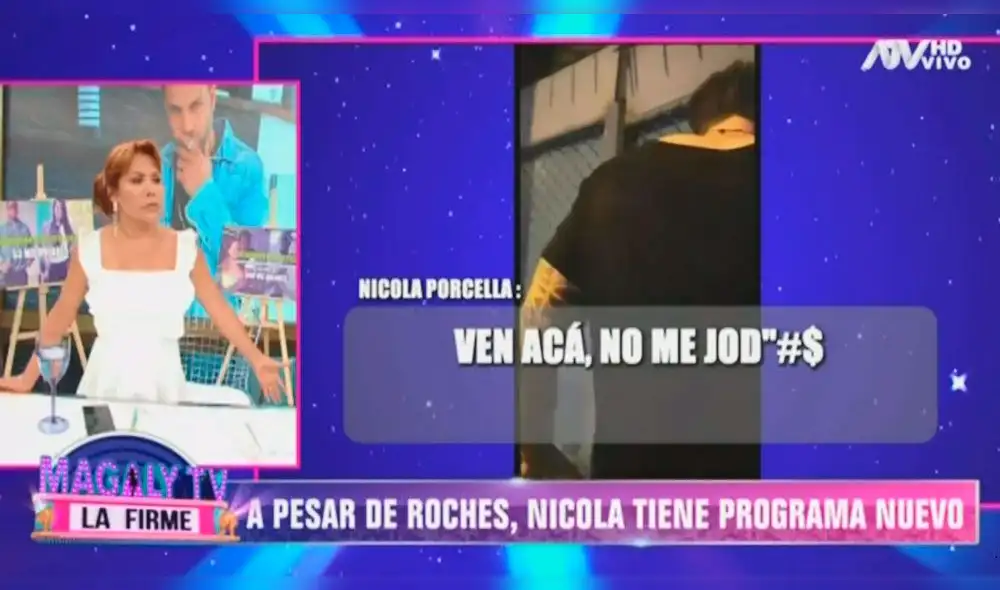 Magaly Medina indignada por programa de Nicola Porcella