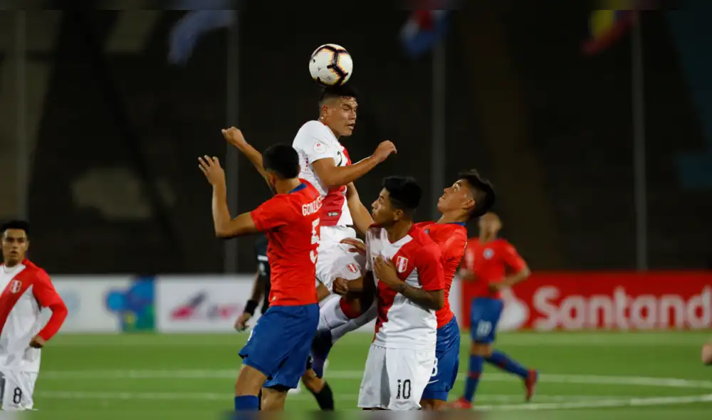 Peru cayó 3-2 ante Chile en el 'Clásico del Pacífico' por el Sudamericano Sub 17