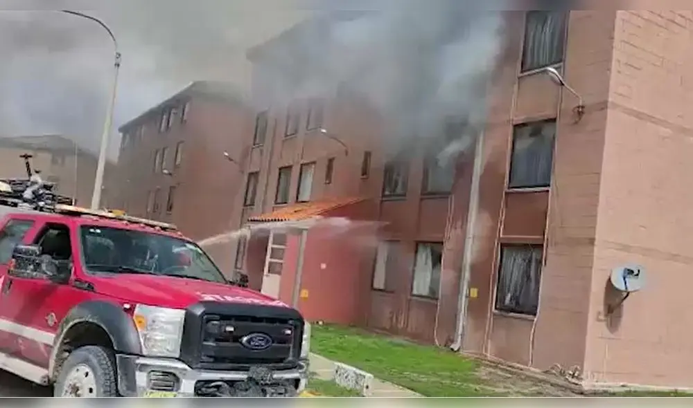 Cusco. Sujetos apedrearon y quemaron edificios así como vehículos. Foto: Captura video Antapaccay