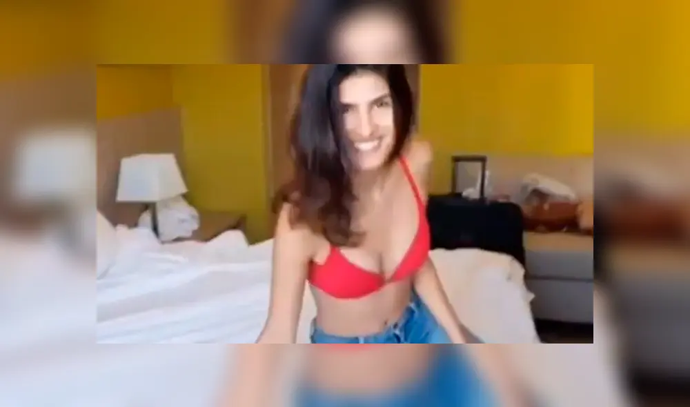 La chica quiso impresionar con su sensual figura, sin imaginar, lo que le sucedería. Foto: captura La chica quiso impresionar con su sensual figura, sin imaginar, lo que le sucedería. Foto: captura