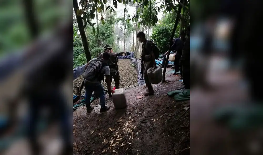 Policía descubre y destruye 8 narcolaboratorios itinerantes en el Vraem
