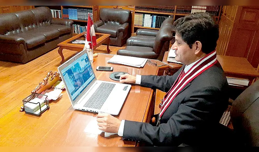 juramentación. Rector Unsa Rohel Sánchez  juramentó a comité electoral.