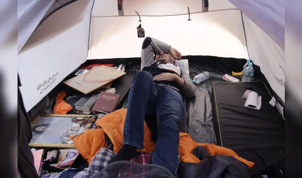 Fujimoristas visitaron a Mark Vito por descompensación en huelga de hambre [FOTOS]