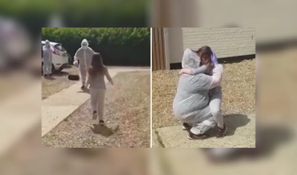 A través de Facebook se hizo viral el tierno reencuentro entre una madre y su hija.