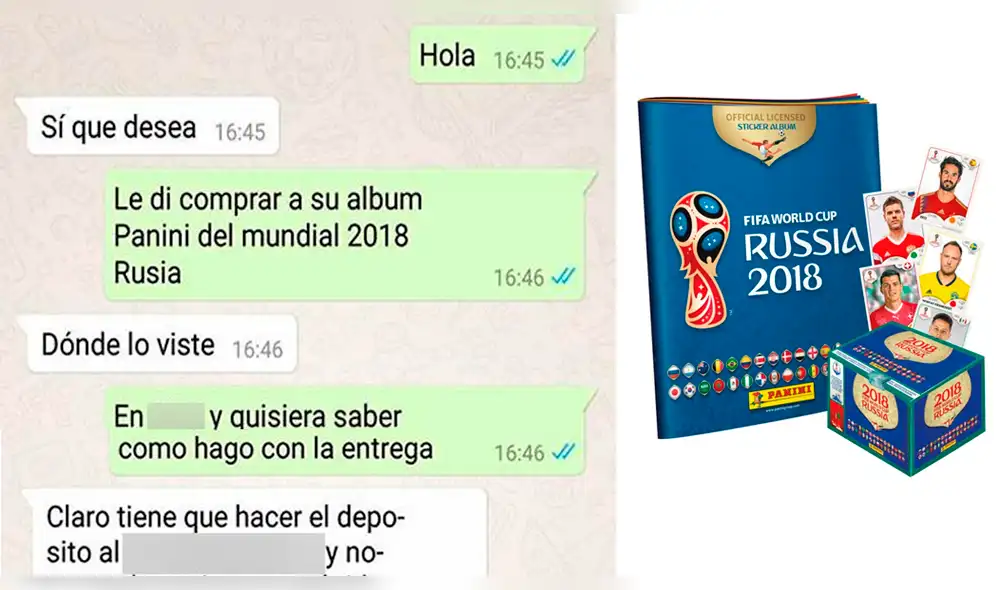 WhatsApp: Halló álbum Panini por internet, lo compró y le mandaron esto [FOTOS]