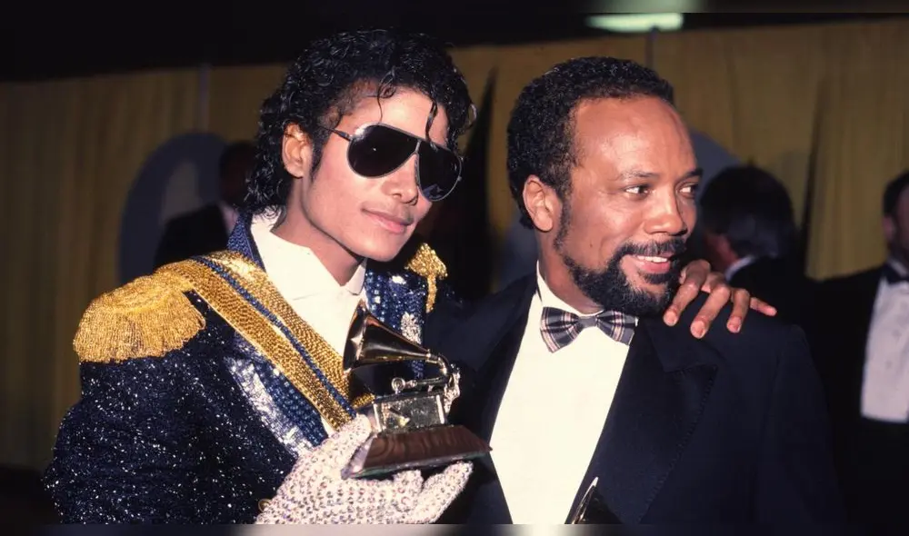 Michael Jackson y Quincy Jones, 1983 Michael Jackson y Quincy Jones, 1983