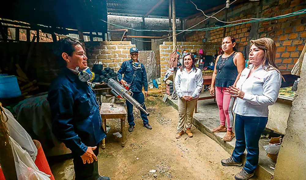 Versión. La ministra Elizabeth Hinostroza solo da cuenta de reducción en Madre de Dios. Foto: Andina. Versión. La ministra Elizabeth Hinostroza solo da cuenta de reducción en Madre de Dios. Foto: Andina.