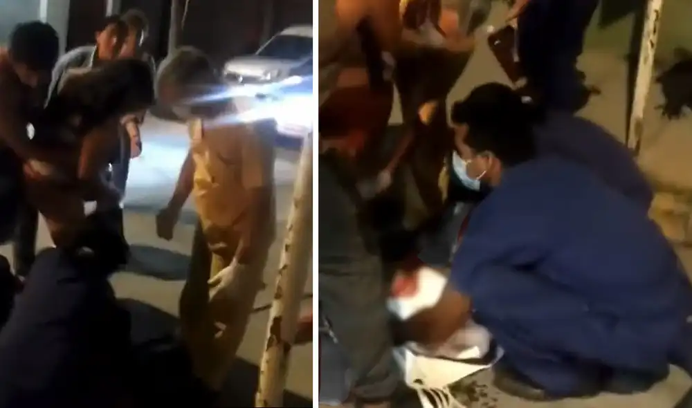 Testigos del hecho registraron como trabajadores del Hospital Papa Francisco negó la atención de la gestante. Foto: captura @BairesNewsOK/Twitter