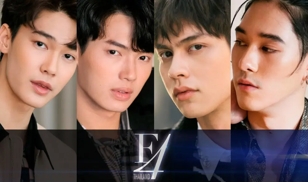 Bright Vachirawit, Win Metawin, Nani Hirunkit y Dew Jirawat, actores de F4 Thailand reboot de Boys over flowers. Foto: Composición Diario La República / GMMTV