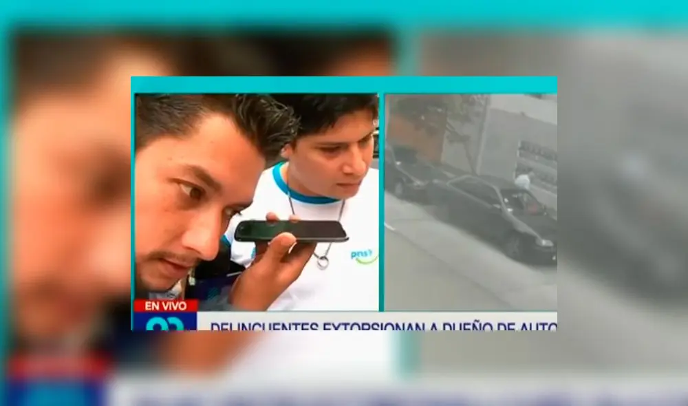 Delincuente extorsionó a periodista y dueño de auto robado en 90 Matinal [VIDEO]