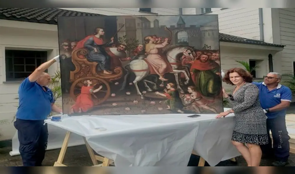 Consulado de Sao Paulo consigue devolución de pinturas virreinales cusqueñas. Consulado de Sao Paulo consigue devolución de pinturas virreinales cusqueñas.