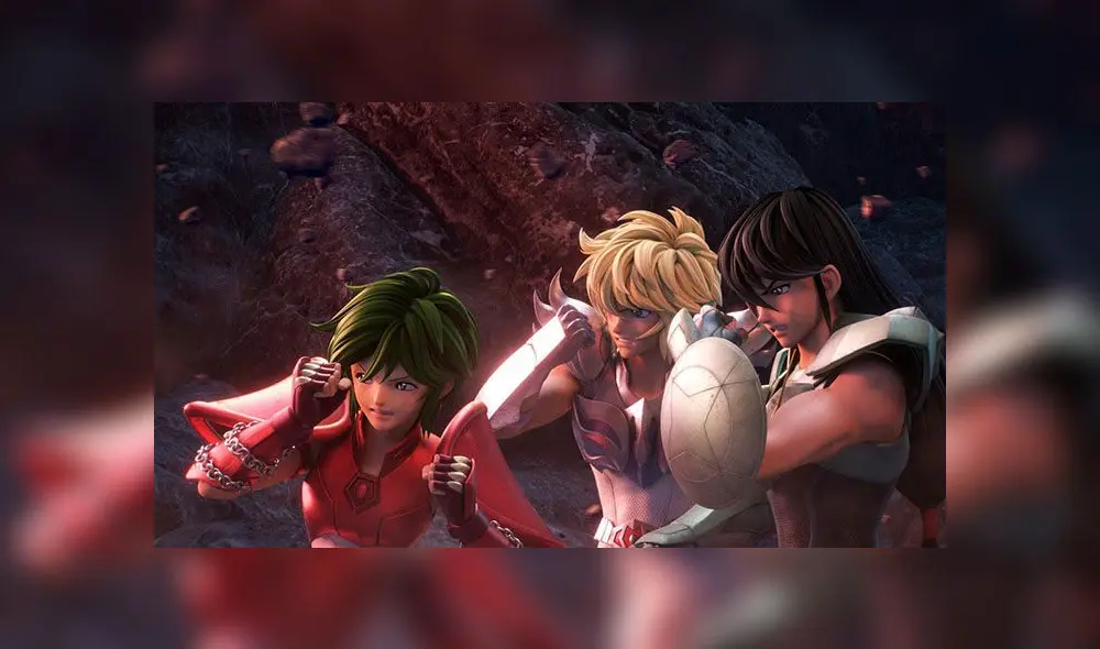 Shun de Andromeda, Hyoga de Cisne, Shiryu de Dragón.