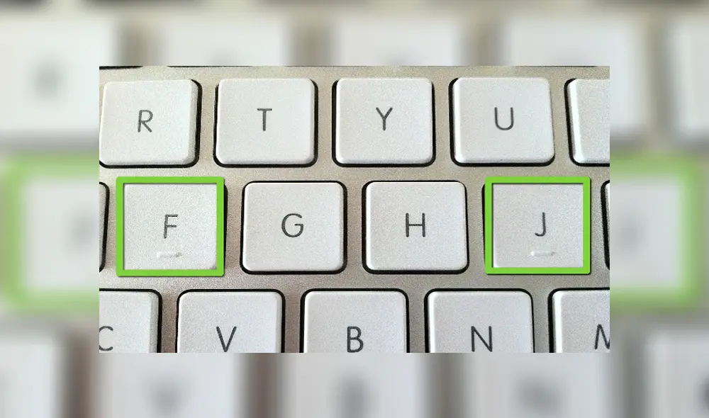 Pocos saben para qué sirven estas rayitas en la tecla 'F' y 'J'. Foto: Captura. Pocos saben para qué sirven estas rayitas en la tecla 'F' y 'J'. Foto: Captura.