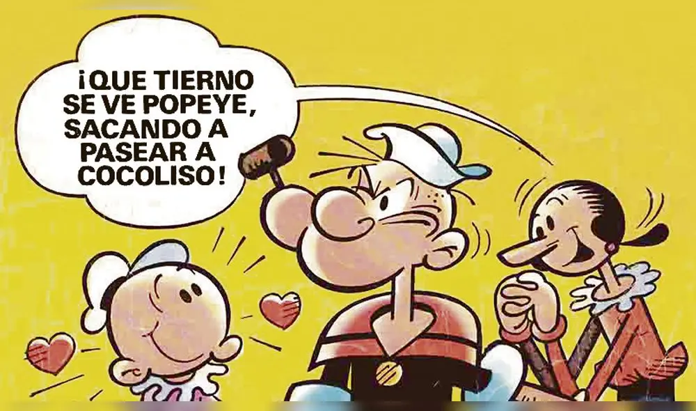 Popeye el  marino cumple 90 años de edad 